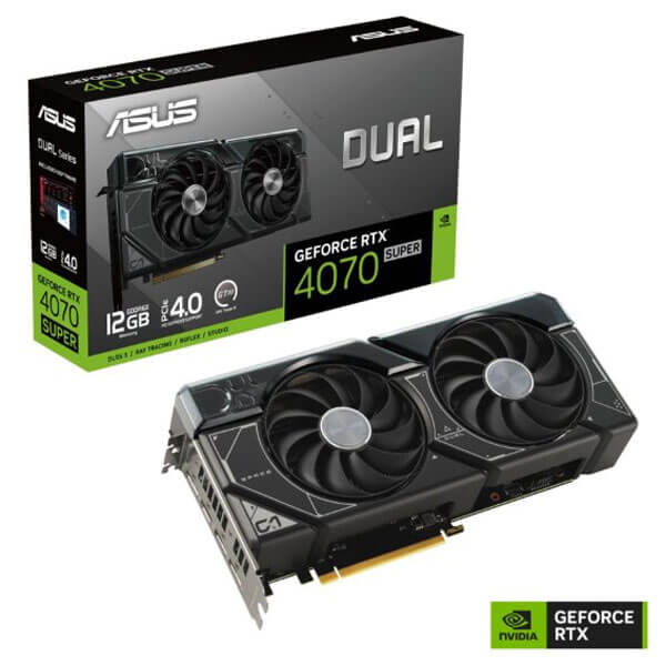 Asus Dual RTX 4070 Super 12GB Gaming Graphics Card